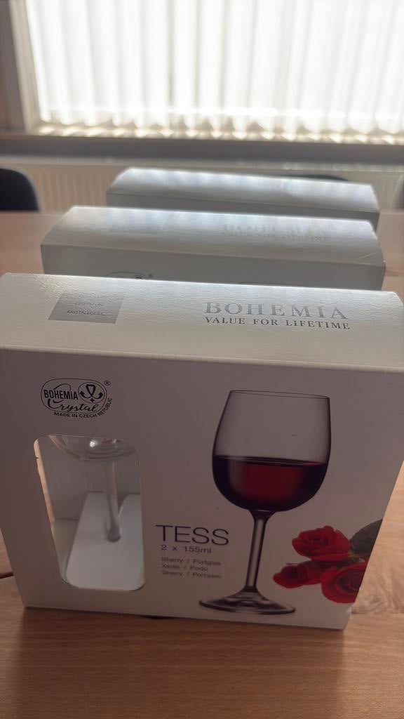 Bohemia kristal glazen, Antiek en Kunst, Ophalen