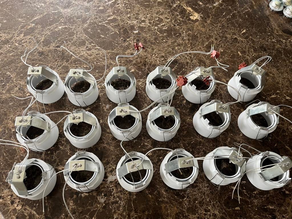 Delta Light inbouwspot - armatuur diro trimless OK S1 wit, Gebruikt, Metaal of Aluminium, Ophalen of Verzenden, Inbouw