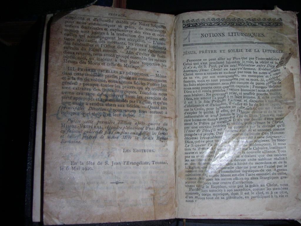 oude kerkboeken in het frans, Ophalen