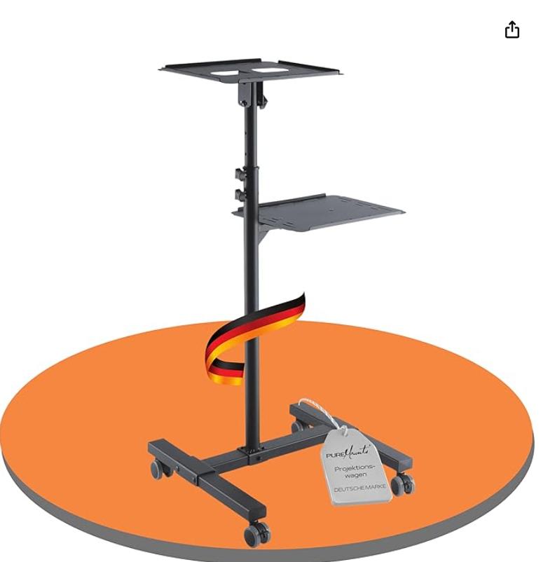 Chariot de projection inclinable avec tablette, Enlèvement, Comme neuf