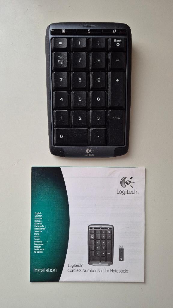 Art. 952 Clavier Numérique sans Fil de Logitech, Informatique & Logiciels, Claviers, Comme neuf, Numerique, Sans fil, Enlèvement ou Envoi