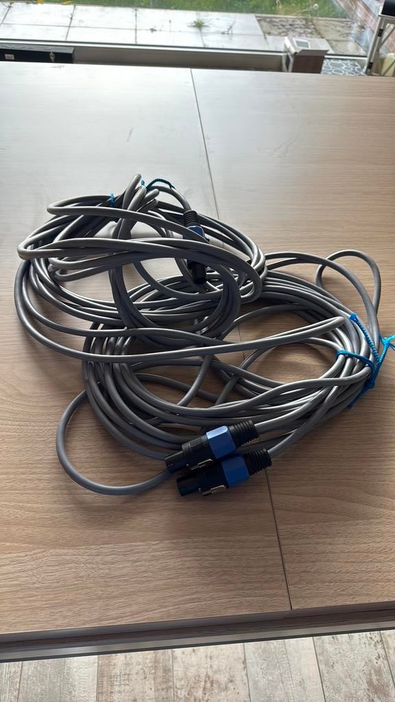 2 câbles Speakon 10m pro pour sono, Enlèvement ou Envoi, Comme neuf