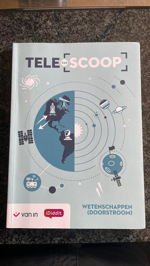 Aardrijkskunde boek telescoop, Boeken, Schoolboeken, Ophalen of Verzenden, Zo goed als nieuw, Aardrijkskunde