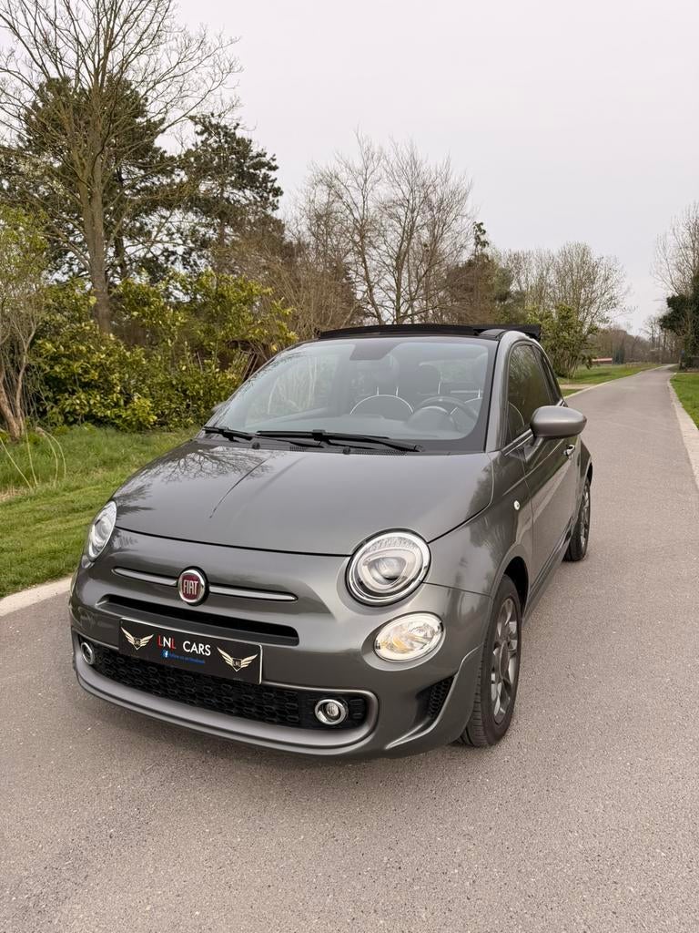 Fiat 500 Sport Cabrio 1.2i Automaat 2020/CarPlay/Garantie, Auto's, Automaat, Cabriolet, Leder en Stof, Bedrijf