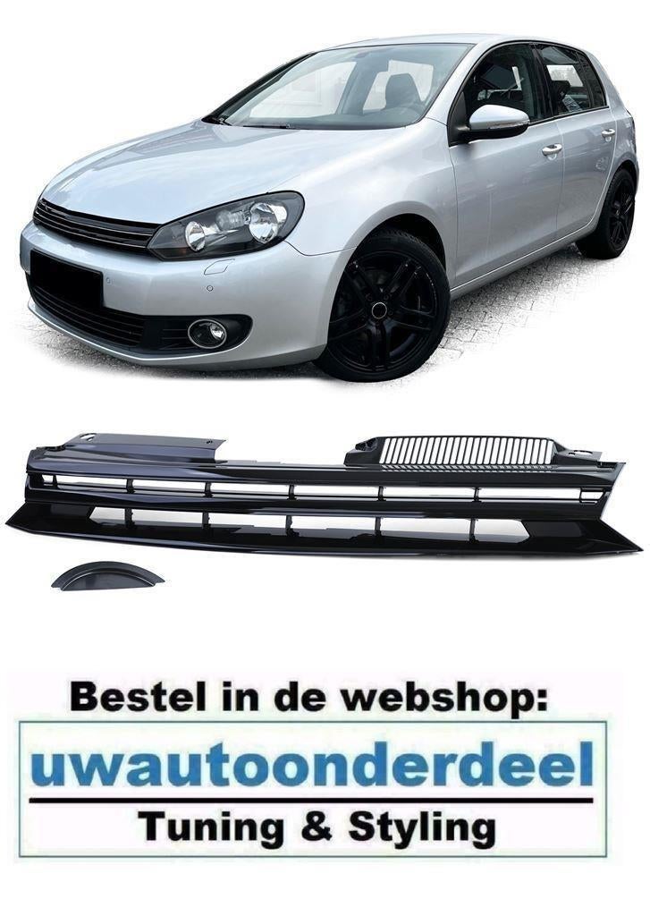 Embleemloze Sport Grill Hoogglans Zwart Geschikt voor Vw Gol, Verzenden