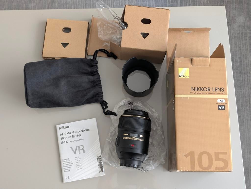 Nikon AF-S VR Micro-Nikkor 105mm f/2.8G IF-ED, Nieuw, Macrolens