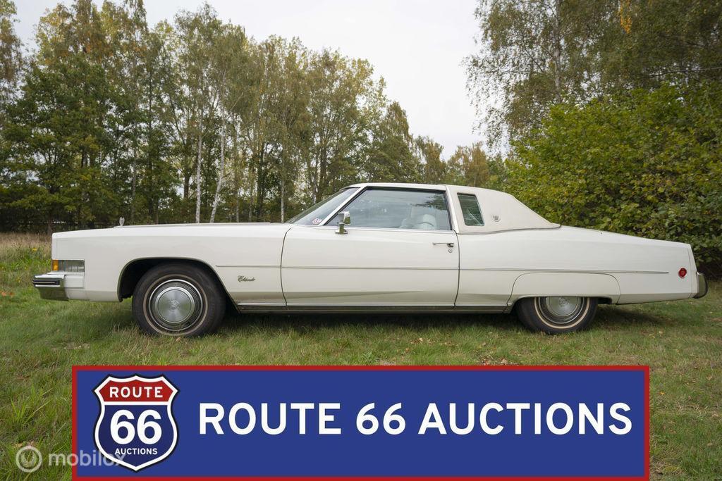 Cadillac Fleetwood Eldorado Coupe | 1973 | Route 66 Auctions, Cadillac, Zwart, Bedrijf, Handgeschakeld