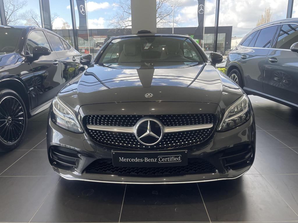 Mercedes-Benz C 180 Cabriolet + AMG LINE + LEDER + CARPLAY +, 4 zetels, Gebruikt, 4 cilinders, Cabriolet