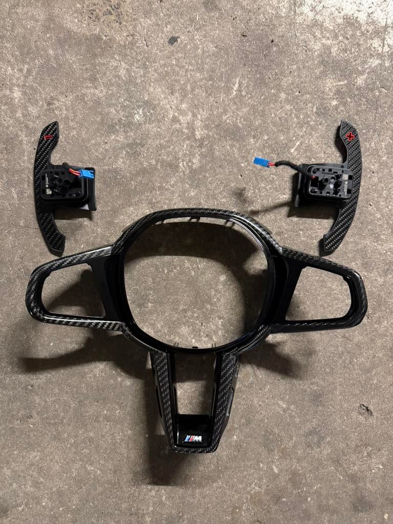 Palette + contour de volant en carbone origine BMW, Enlèvement