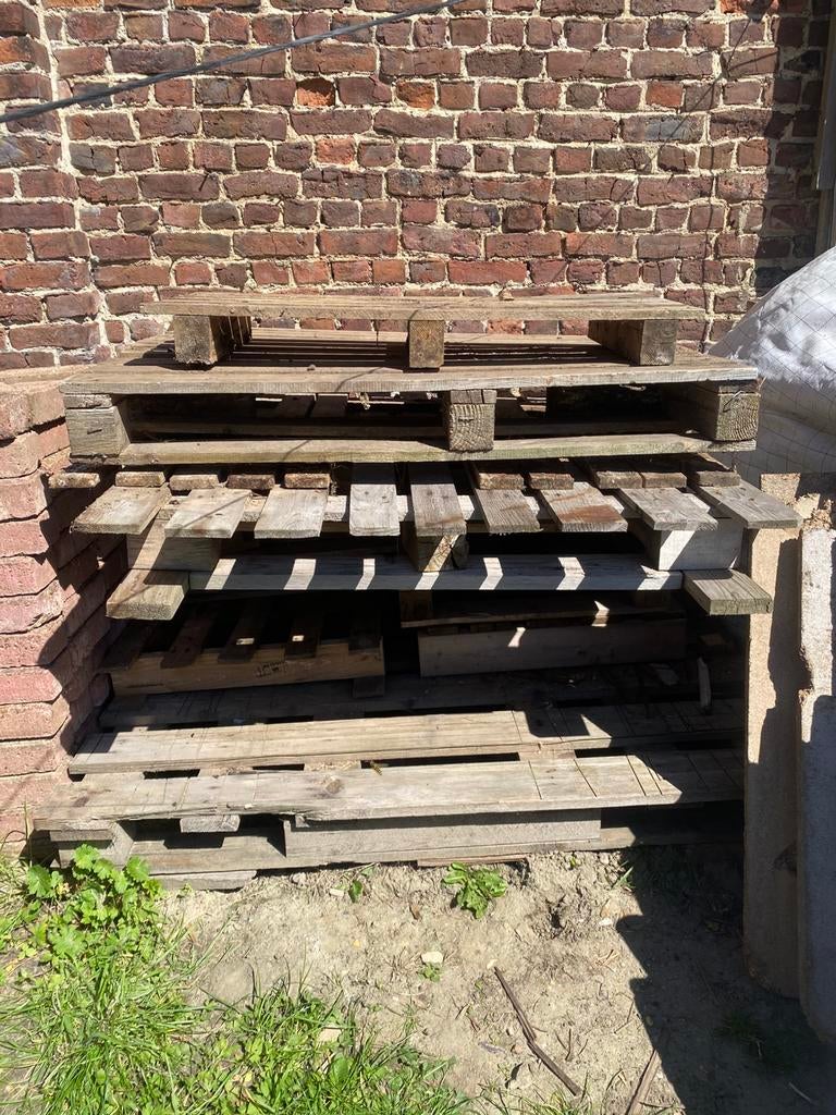 Gratis stapeltje paletten, Doe-het-zelf en Bouw, Ophalen, Gebruikt, Overige houtsoorten, Pallet