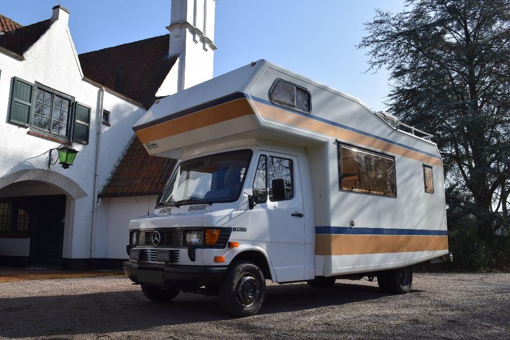 Mercedes Niesmann Clou 570 Oldtimer Camper, Caravans en Kamperen, Mobilhomes, Chemisch toilet, Extincteur, Particulier, 6 tot 7 meter