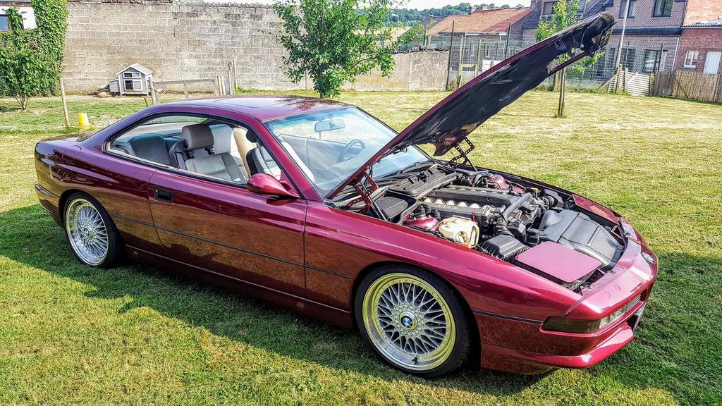 BMW 850i E31 V12 restauratie project, Auto's, BMW, Automaat, 4 zetels, 5000 cc, Beige