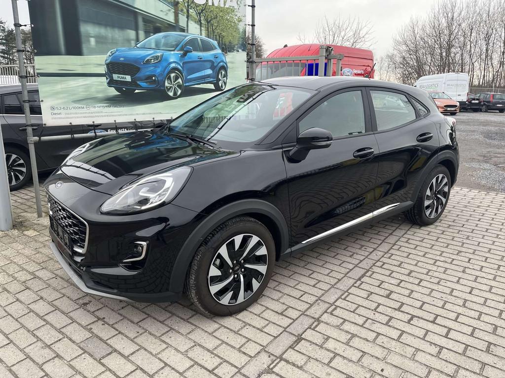 Ford Puma Ecoboost mHEV Titanium (bj 2024), Stof, Hybride Elektrisch/Benzine, 999 cc, Te koop