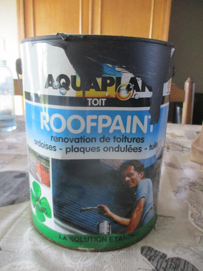 aquaplan toiture 5 L, Doe-het-zelf en Bouw, Kunststof, Gebruikt, 5 tot 10 m², Grijs