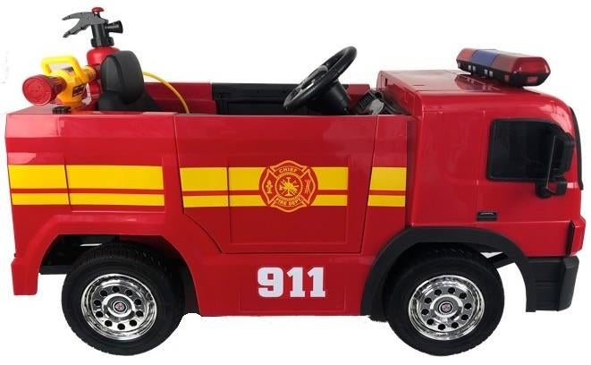 Voiture électrique enfant • CAMION DE POMPIER 12V 10Ah • Lux, Ophalen, Nieuw