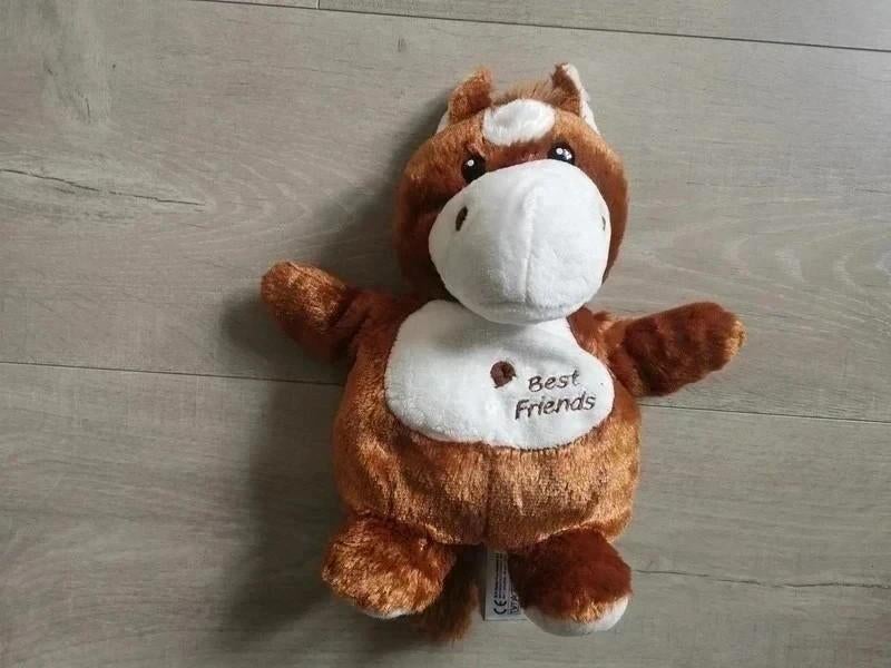 Nicotoy handpop paard, Kinderen en Baby's, Speelgoed | Knuffels en Pluche, Ophalen of Verzenden, Zo goed als nieuw, Paard