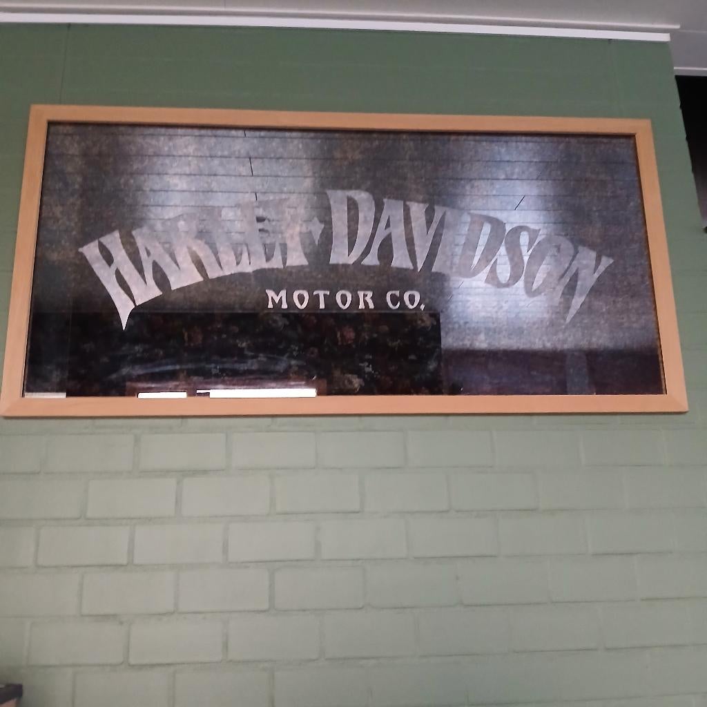 Grote Wandspiegel "Harley Davidson Motor Co", Neuf, Moins de 100 cm, Enlèvement, Rectangulaire