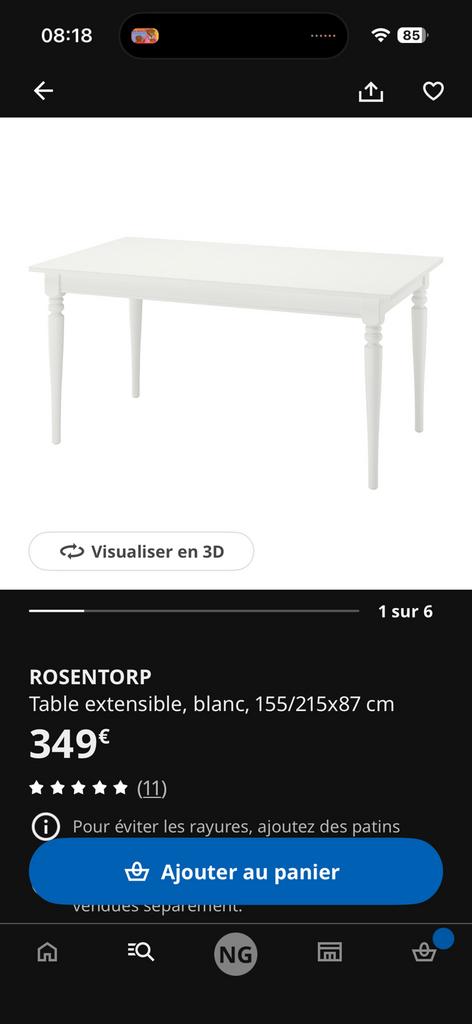 Table à manger, Maison & Meubles, Tables | Dessertes, Enlèvement, Comme neuf