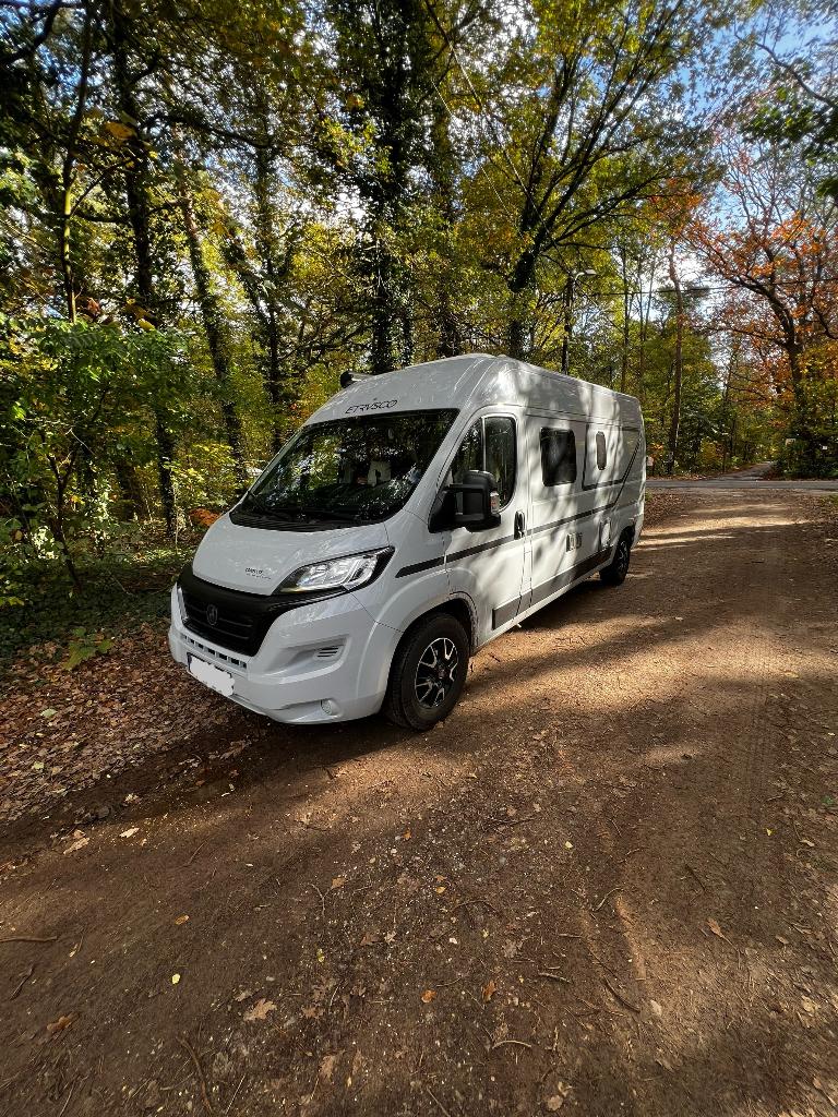 etrusco laika 600bb complete 5 slaper 2022, Caravans en Kamperen, Mobilhomes, Buscamper of Camperbus, Fiat, Particulier, Luifel