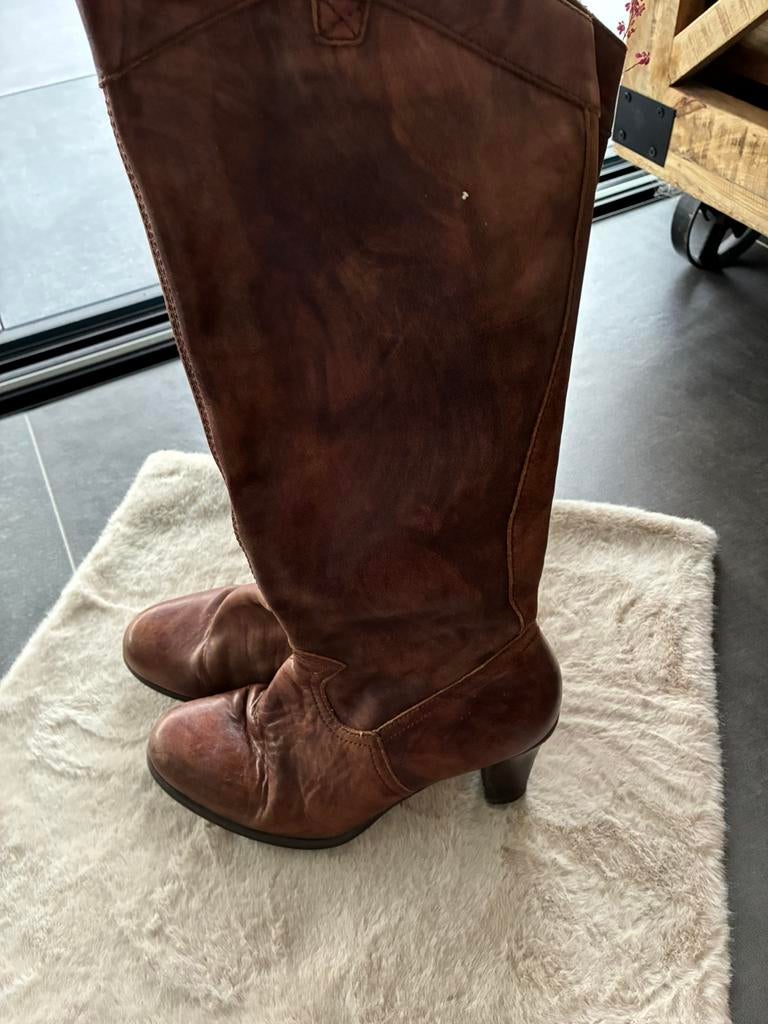 Dames laarzen, Kleding | Dames, Hoge laarzen, Bruin, Ophalen of Verzenden, Gedragen