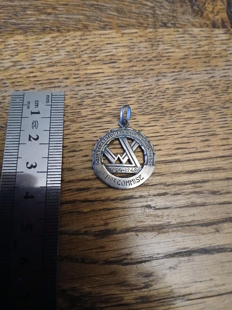 Medaillon centrale des wagons lit 25 ans chemin de fer, Collections, Envoi, Utilisé, Train, Autres types