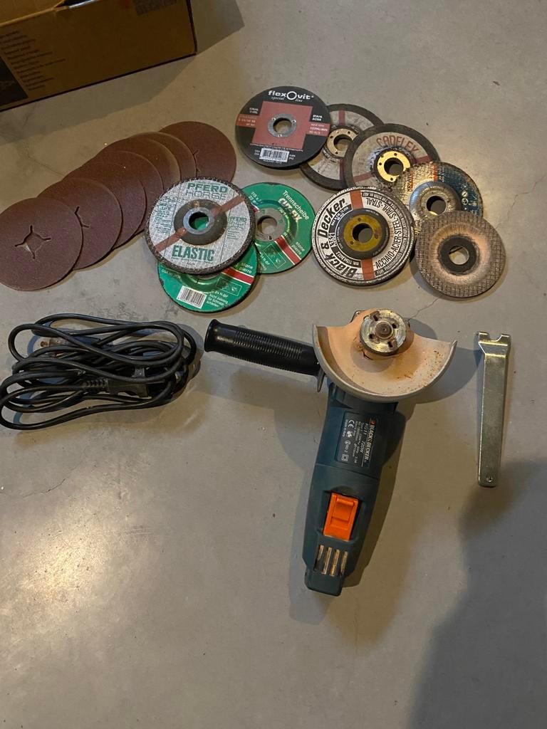 Black and Decker slijpschijf 115mm, Ophalen of Verzenden, Gebruikt