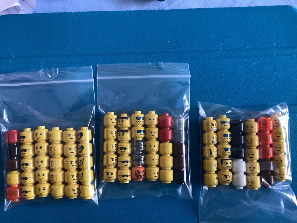Lego hoofdjes, Ophalen of Verzenden, Lego