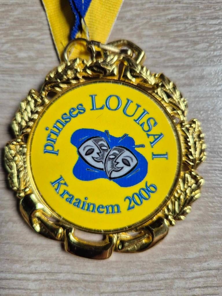 Carnaval medaille Kraainem Prinses Louisa 2006, Ophalen of Verzenden