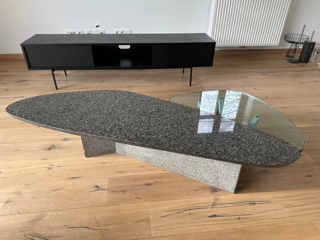 Salontafel, salon, tafel, graniet, Huis en Inrichting, Ophalen, Gebruikt