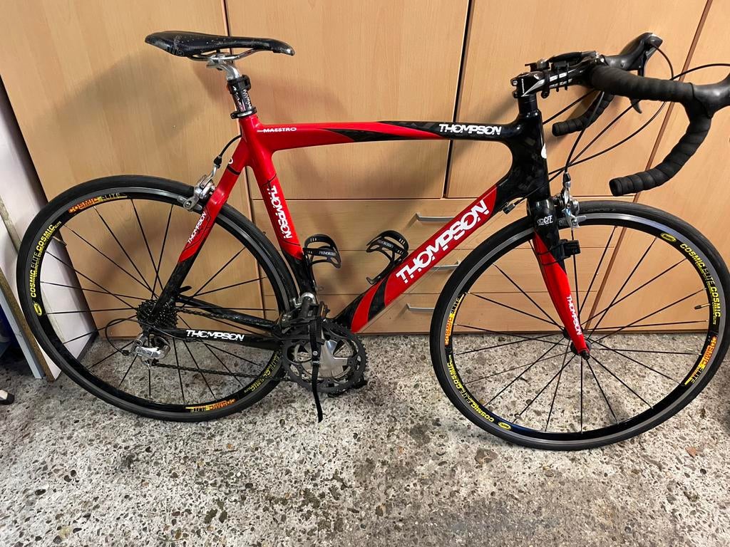 Koersfiets Thompson te koop/te ruil, Fietsen en Brommers, Ophalen, Gebruikt, Carbon