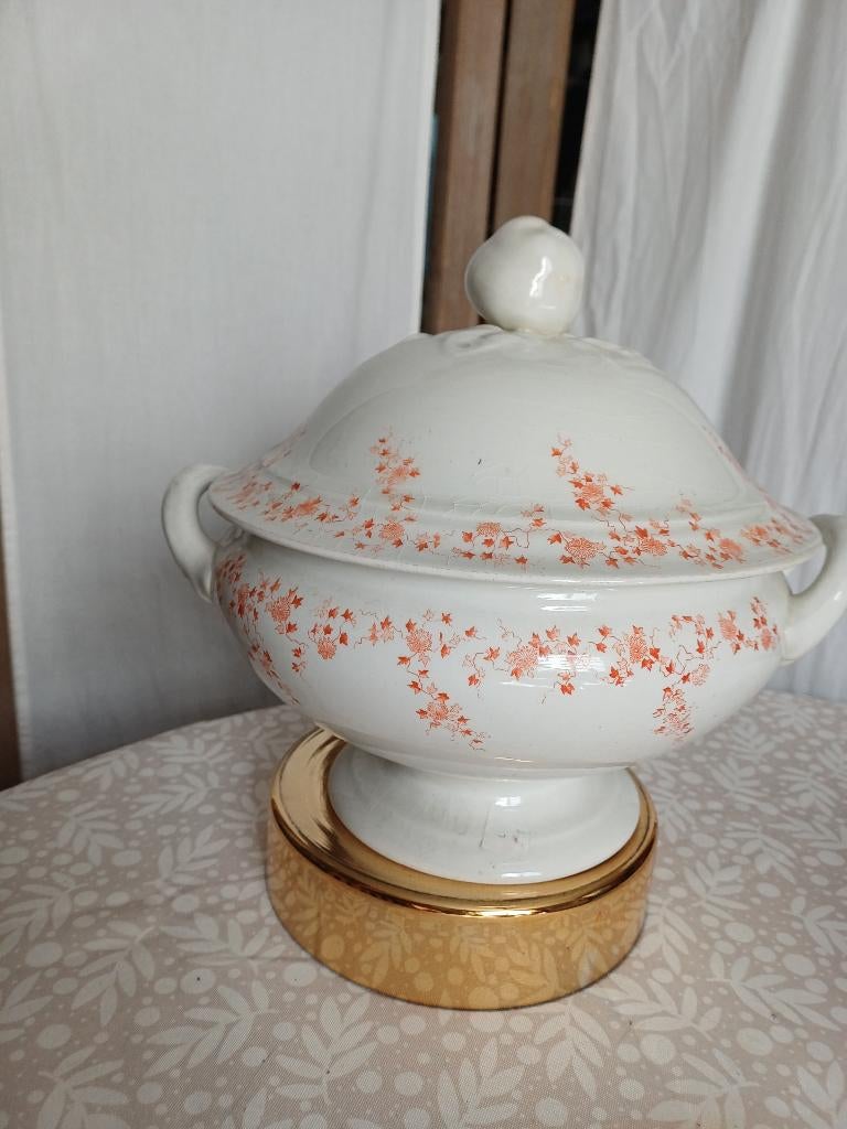 Ensemble de soupière en porcelaine 2 pièces, Enlèvement ou Envoi