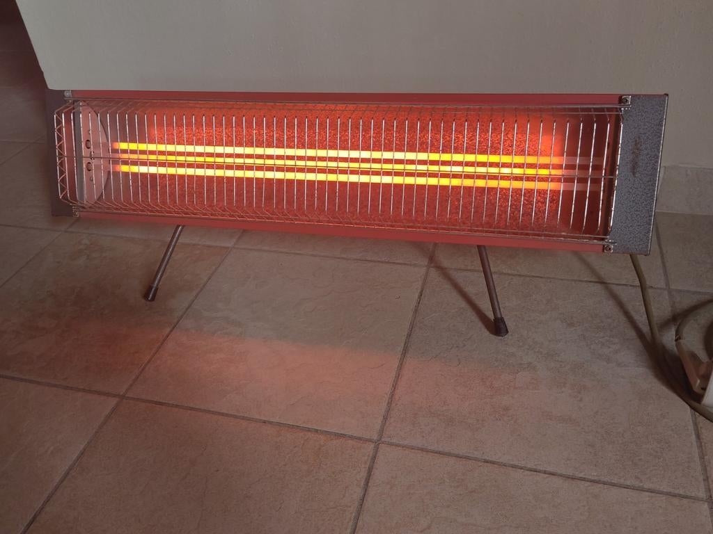 Radiateur électrique rayonnant vintage, Moins de 30 cm, Enlèvement, Utilisé, Autres types