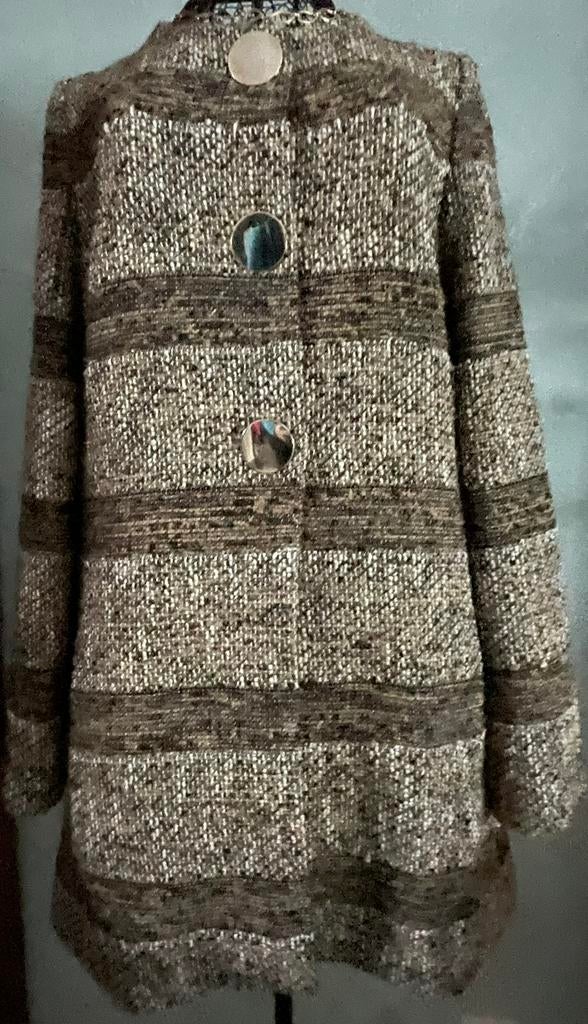 Caroline Biss 36 Prachtige geklede jas, Kleding | Dames, Jassen | Winter, Zo goed als nieuw, Maat 38/40 (M), Overige kleuren, Ophalen of Verzenden