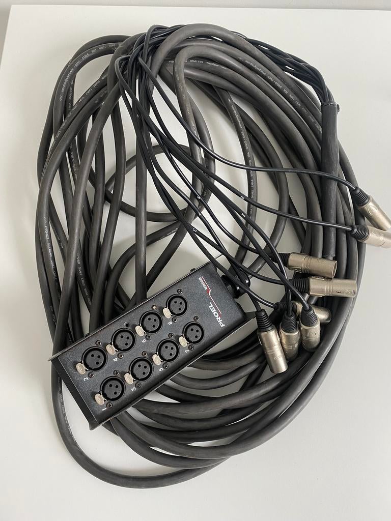 Xlr multi kabel, Muziek en Instrumenten, Ophalen, Gebruikt, Microfoon