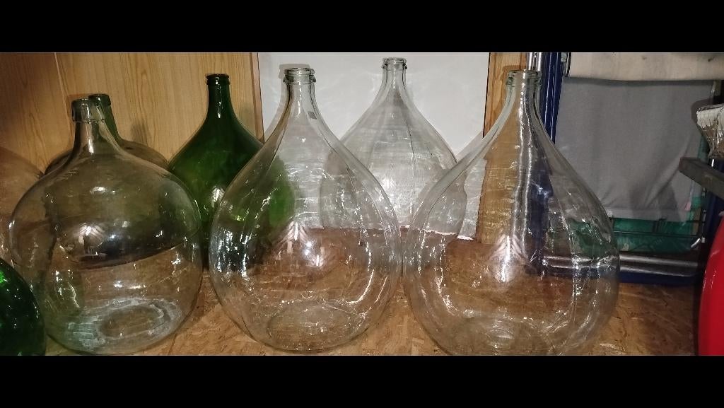 Dame Jeanne 11 stuks, Huis en Inrichting, Woonaccessoires | Vazen, Ophalen, Gebruikt, Glas