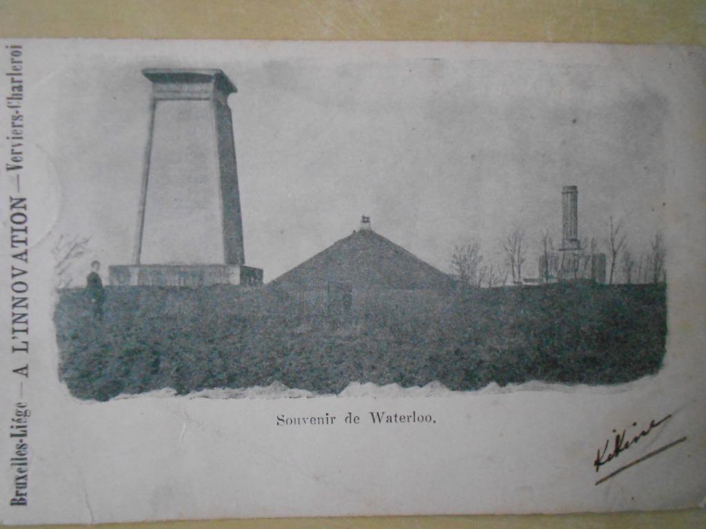 Souvenir de Waterloo, vers 1900 (carte postale), Collections, Enlèvement ou Envoi, Avant 1920, Non affranchie, Brabant Wallon