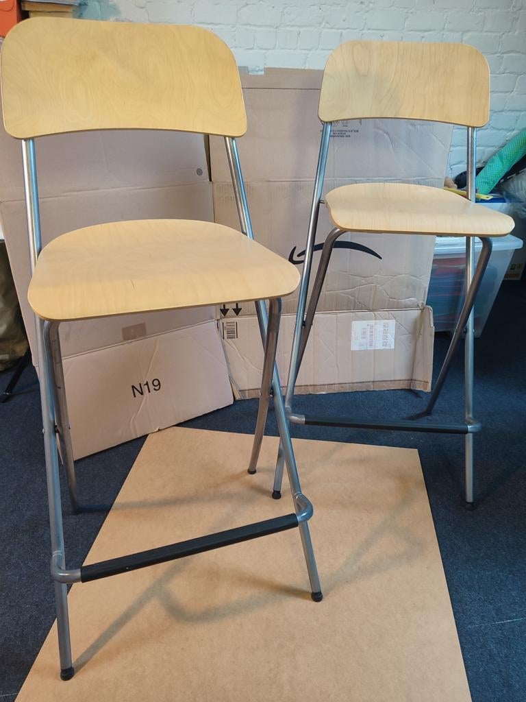 2 Tabourets de bar Ikea, Maison & Meubles, 2 tabourets, Enlèvement