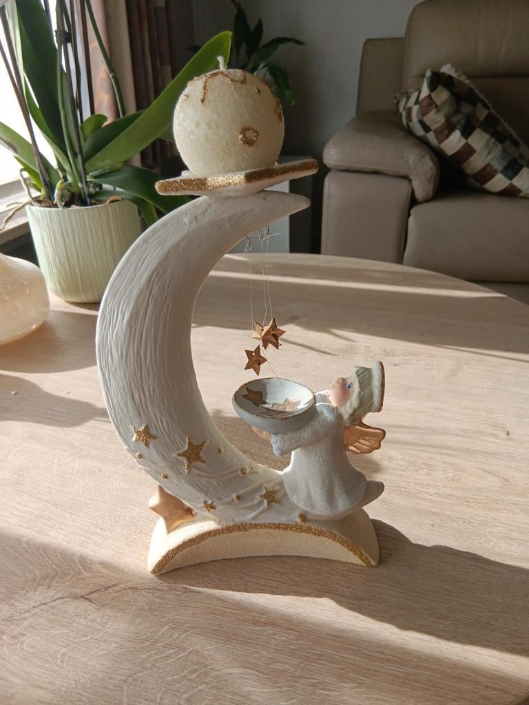 Kerstengel met kaars, Diversen, Kerst, Ophalen of Verzenden