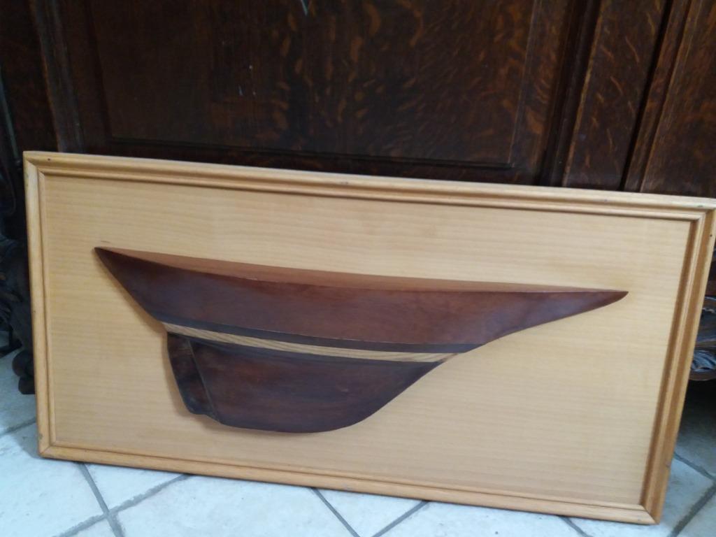 Cadre coque bâteau en bois, Enlèvement ou Envoi, Comme neuf, Bois