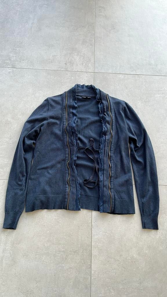 Blauw vestje met knooplint Didi L, Kleding | Dames, Blauw, Maat 42/44 (L), Didi, Ophalen of Verzenden