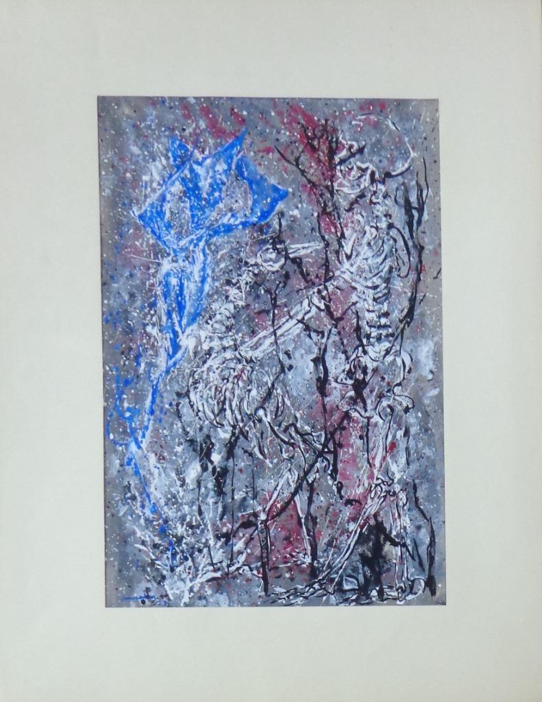JAN VAERTEN / IMAGIO VITAE / ORIGINEEL WERK / 65x50cm / SIG, Ophalen of Verzenden