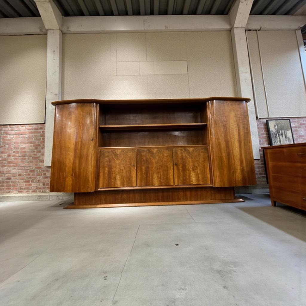 Vintage XL art deco kast / buffetkast / dressoir, Ophalen of Verzenden, Zo goed als nieuw, Kast