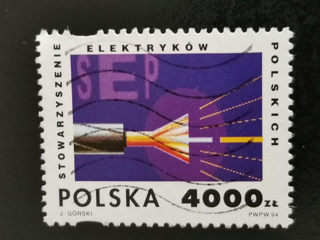 Pologne 1994 - 75 ans Association ingénieurs électriciens, Enlèvement ou Envoi, Pologne, Affranchi