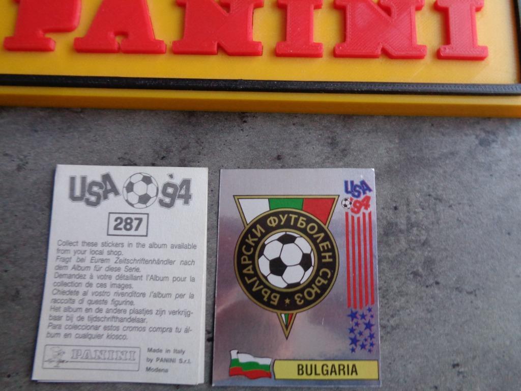 PANINI FOOTBALL AUTOCOLLANT COUPE DU MONDE 94 USA EMBLÈME DE, Enlèvement ou Envoi, Autocollant