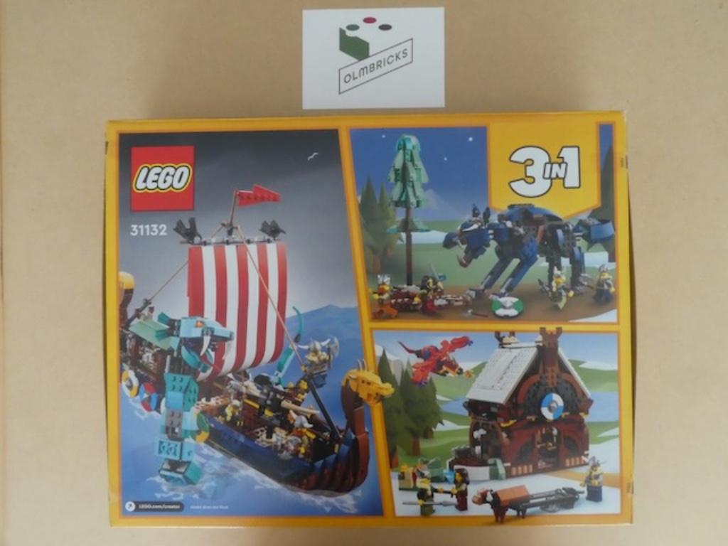 LEGO Creator 3in1 31132 Vinking en de Midgaardslang, Lego, Hello@support.lego.com, DK-7190, Lego