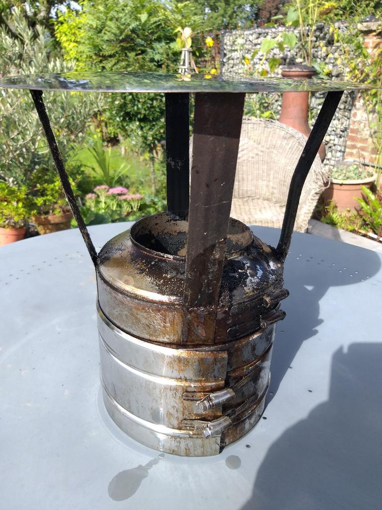 chapeau suédois inox, Doe-het-zelf en Bouw, Ventilatie en Afzuiging, Gebruikt, Afzuiger, Ophalen