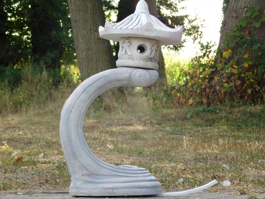 Lanterne de jardin japonaise Rankei of Stone, 65 cm, Enlèvement ou Envoi, Autres types, Résistant à l'eau