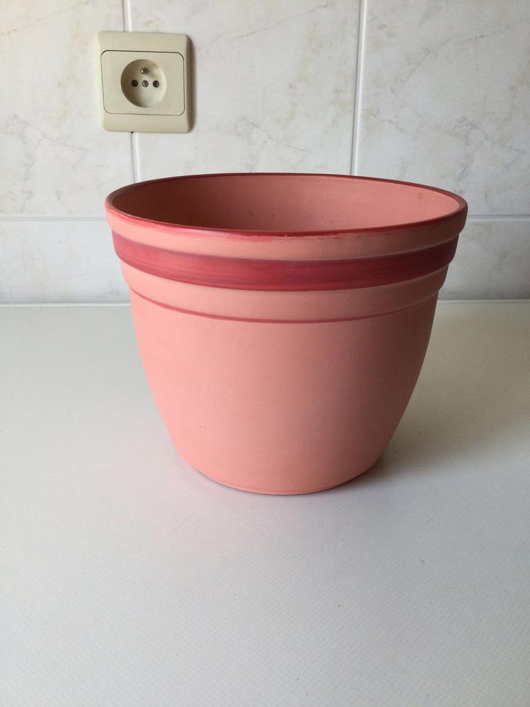 Roze bloempot - cachepot, Enlèvement ou Envoi, Utilisé