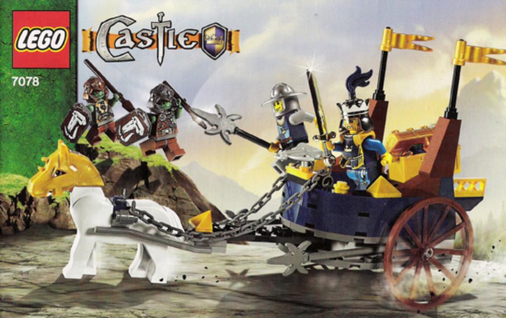 LEGO Castle Fantasy Era 7078 King's Battle Chariot, Kinderen en Baby's, Speelgoed | Duplo en Lego, Zo goed als nieuw, Lego, Complete set