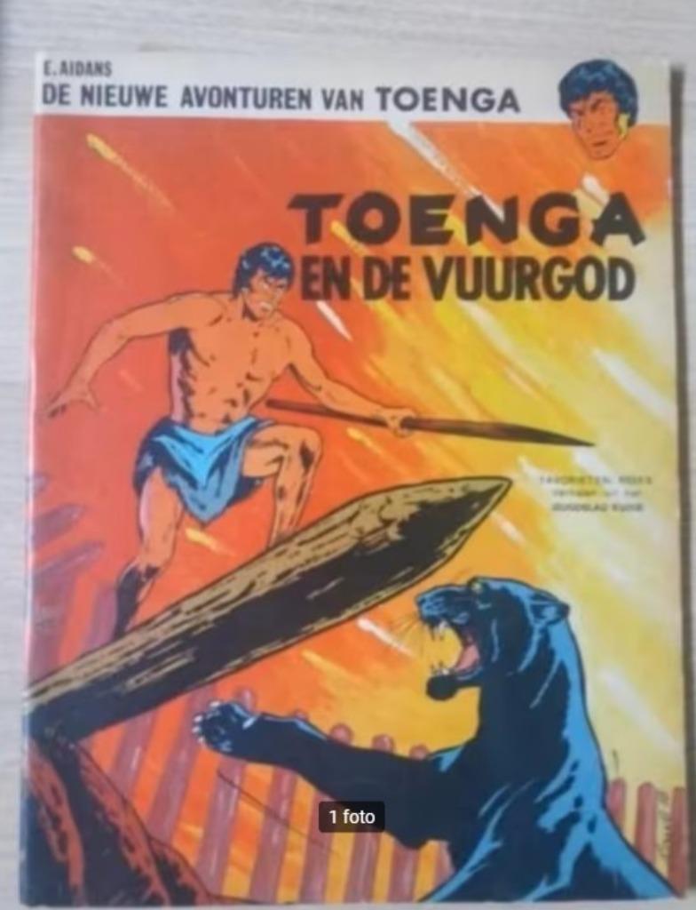 strip Toenga - 3 Toenga en de vuurgod, Boeken, Stripverhalen, Eén stripboek, Verzenden, Zo goed als nieuw